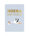 Wenskaart - Hoera een baby