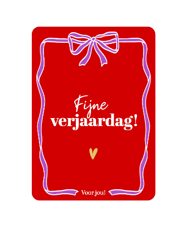Wenskaart - Fijne verjaardag voor jou