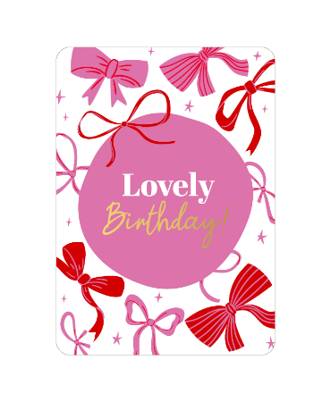 Wenskaart - Lovely birthday
