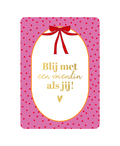Wenskaart - Blij met een vriendin als jij