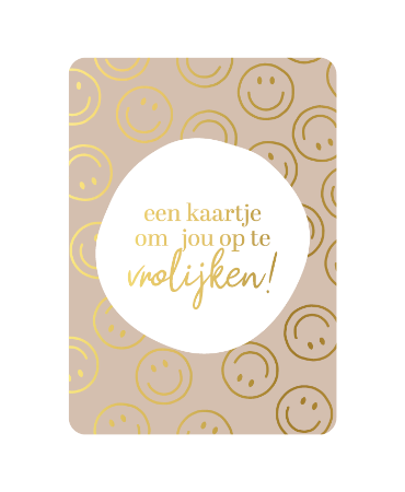 Wenskaart - Een kaartje om jou op te vrolijken
