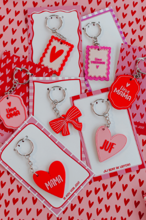 Sleutelhanger hartje - Juf