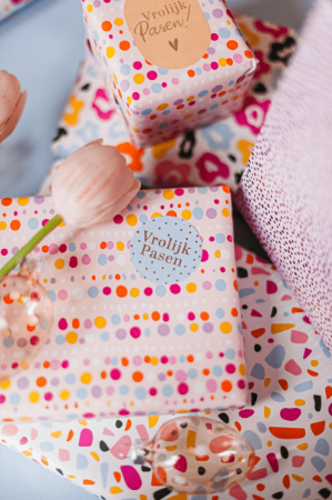 Cadeaupapier - Blooming Bubbles (pink)