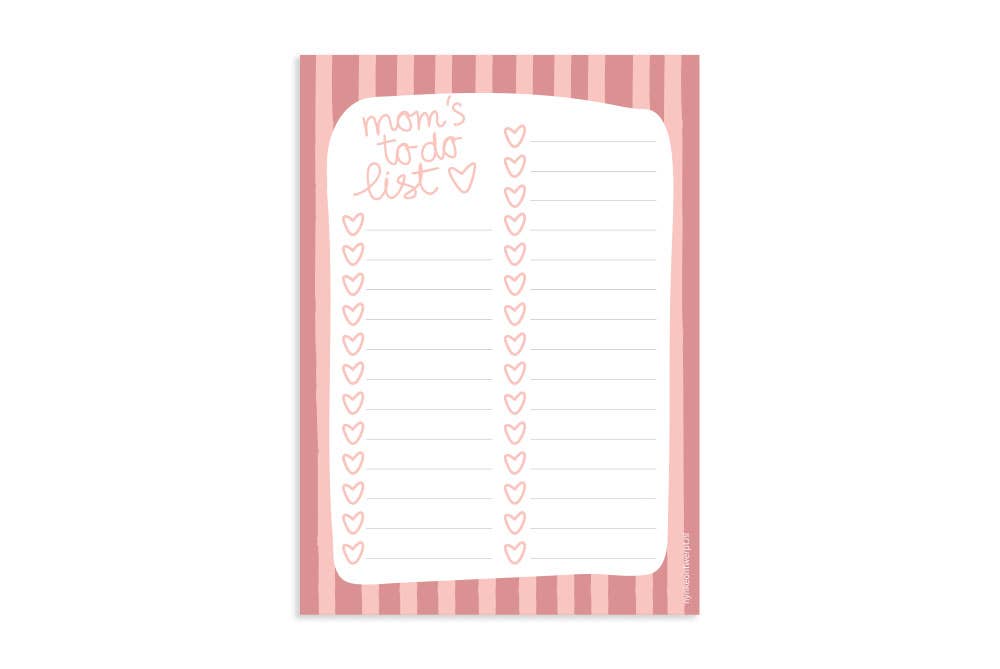 Notitieblok - A6 - Moms todo list