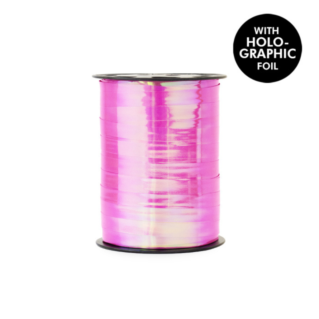 Krullint - Paporlene holographic pink