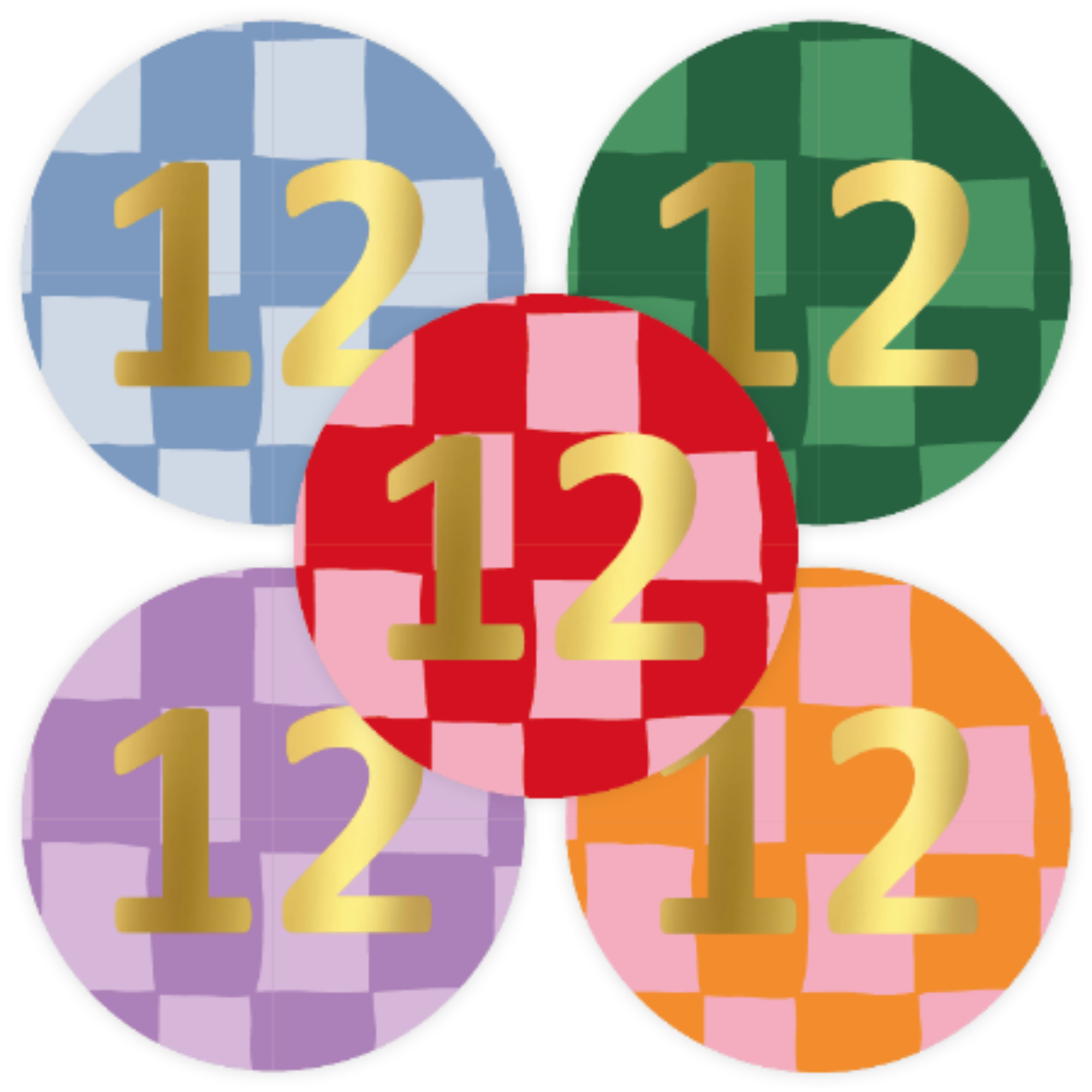 Stickers - verjaardag cijfers - kies je cijfer - 10 stuks