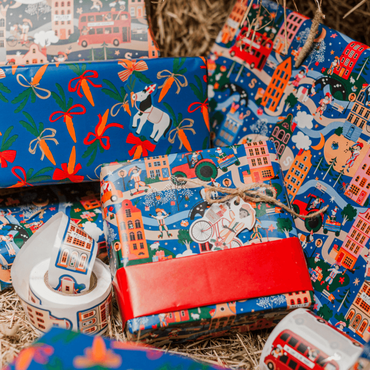 Cadeaupapier Sint - Sint is in town