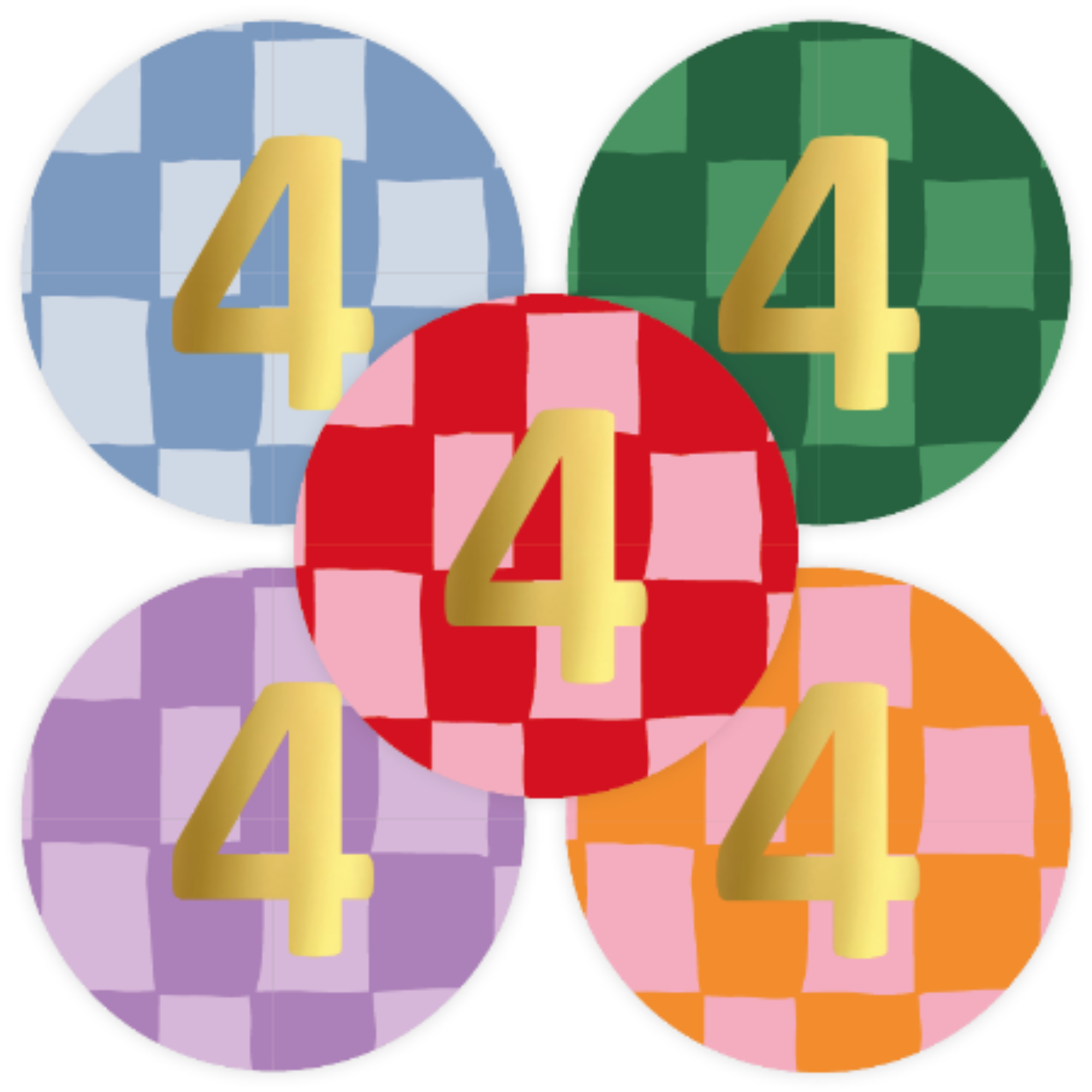 Stickers - verjaardag cijfers - kies je cijfer - 10 stuks