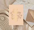 Kaart - Happy b-day - met goudfolie