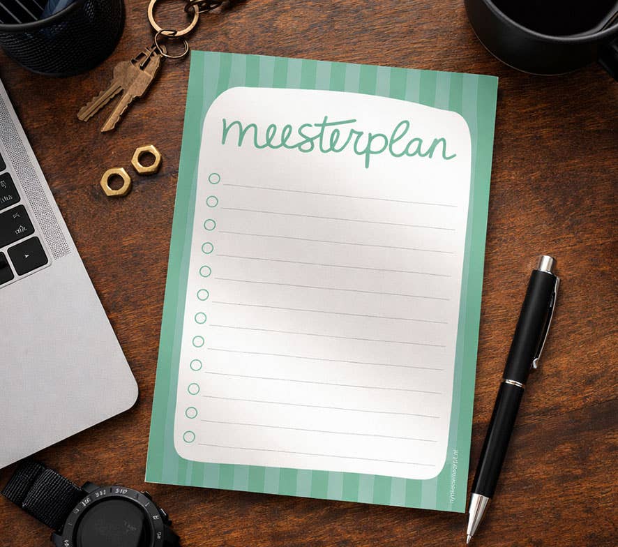 Notitieblok - A6-  Meesterplan