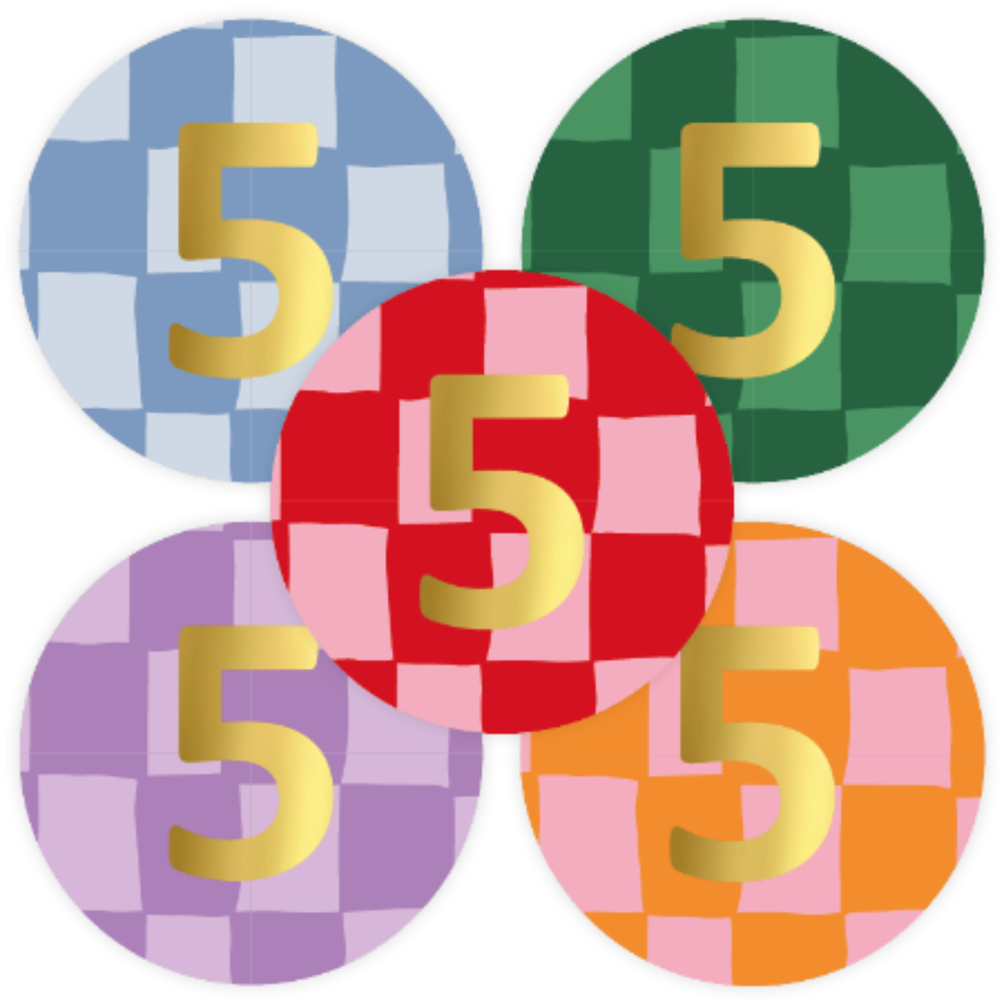 Stickers - verjaardag cijfers - kies je cijfer - 10 stuks
