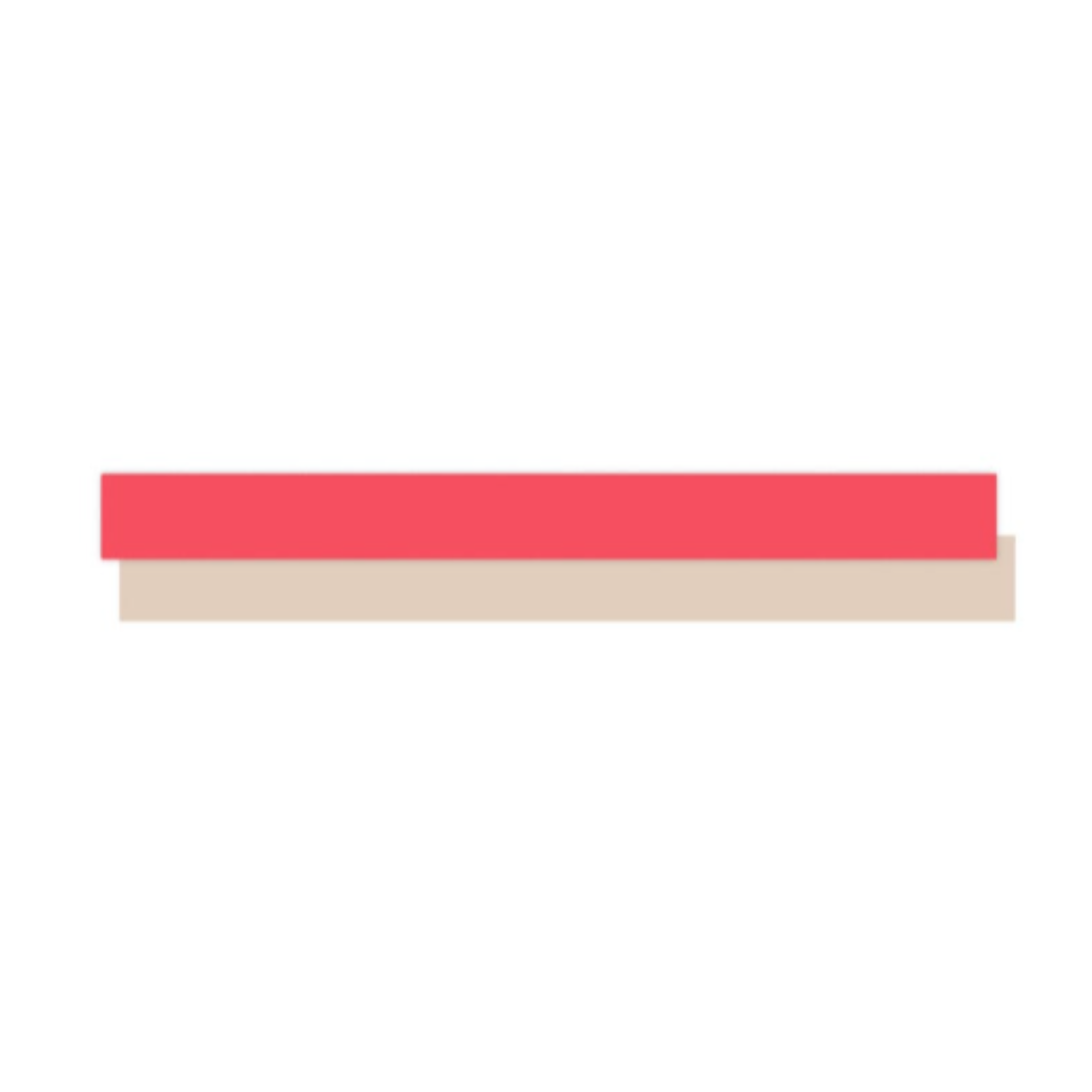 Krullint - Paporlene - Uni - Red - Beige