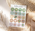 Stickervel A5 - birthday farm stickers