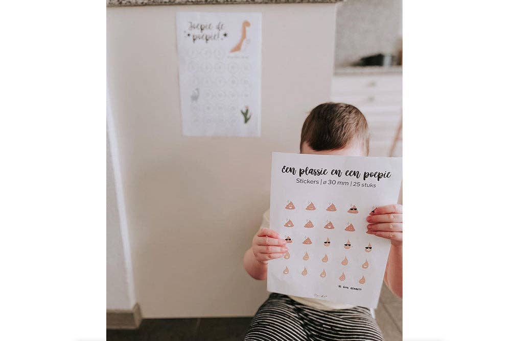 Stickervel A5 - Zindelijkheid - Plassie en poepie