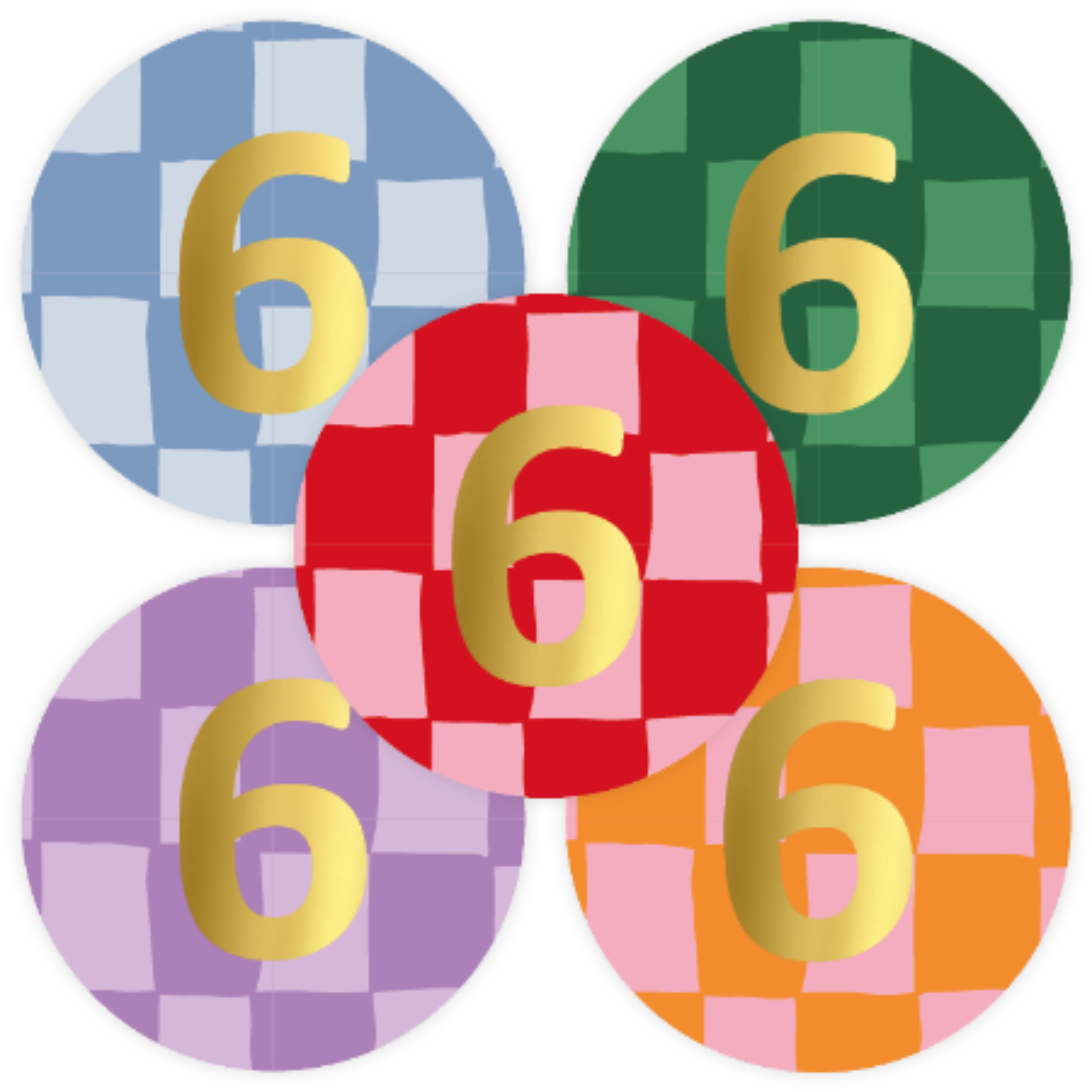 Stickers - verjaardag cijfers - kies je cijfer - 10 stuks