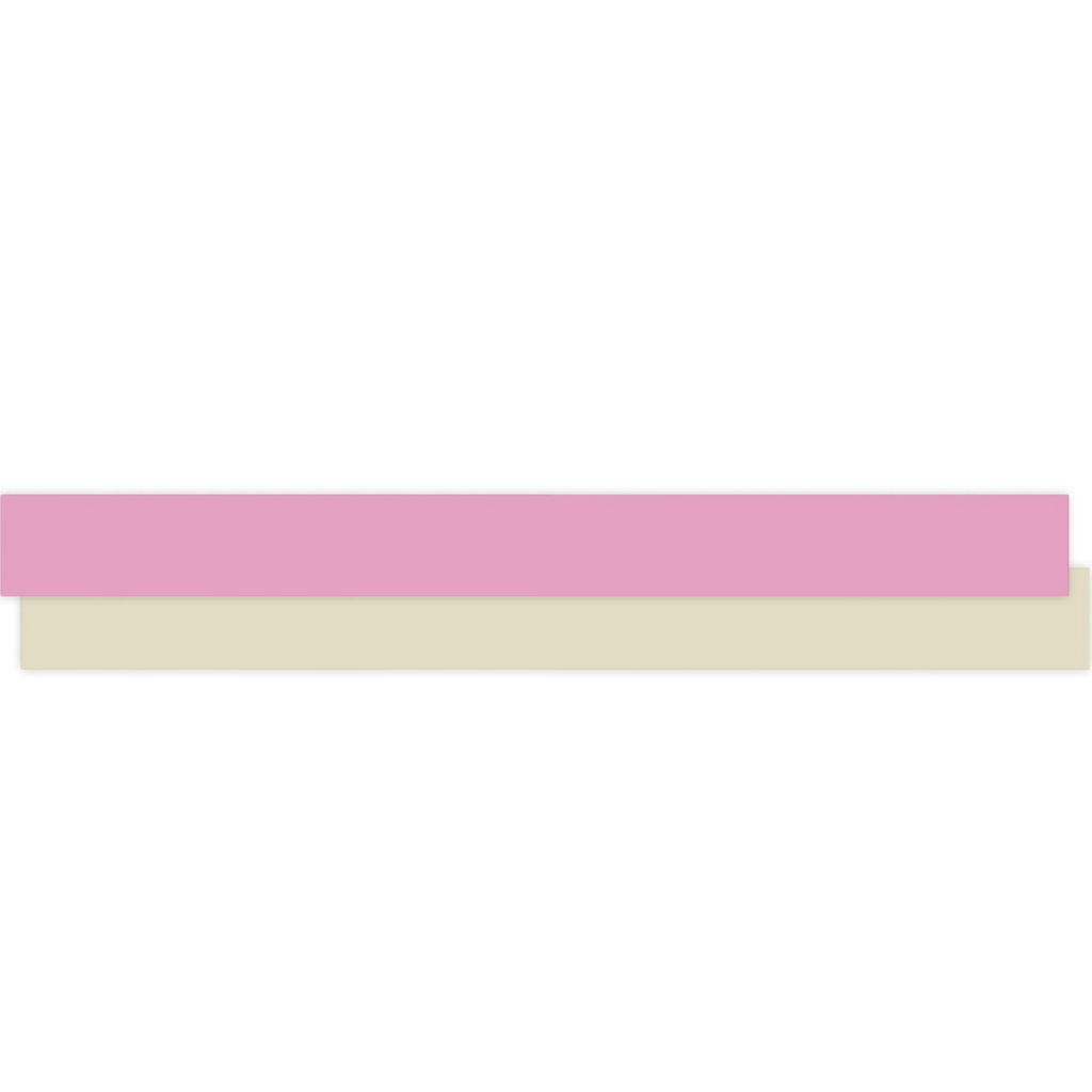 Lint - Paporlene - Uni - Bright Pink - Light Biscuit