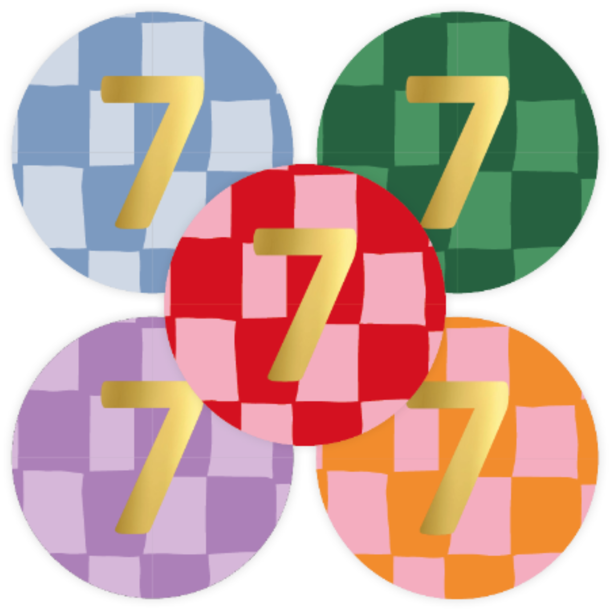 Stickers - verjaardag cijfers - kies je cijfer - 10 stuks