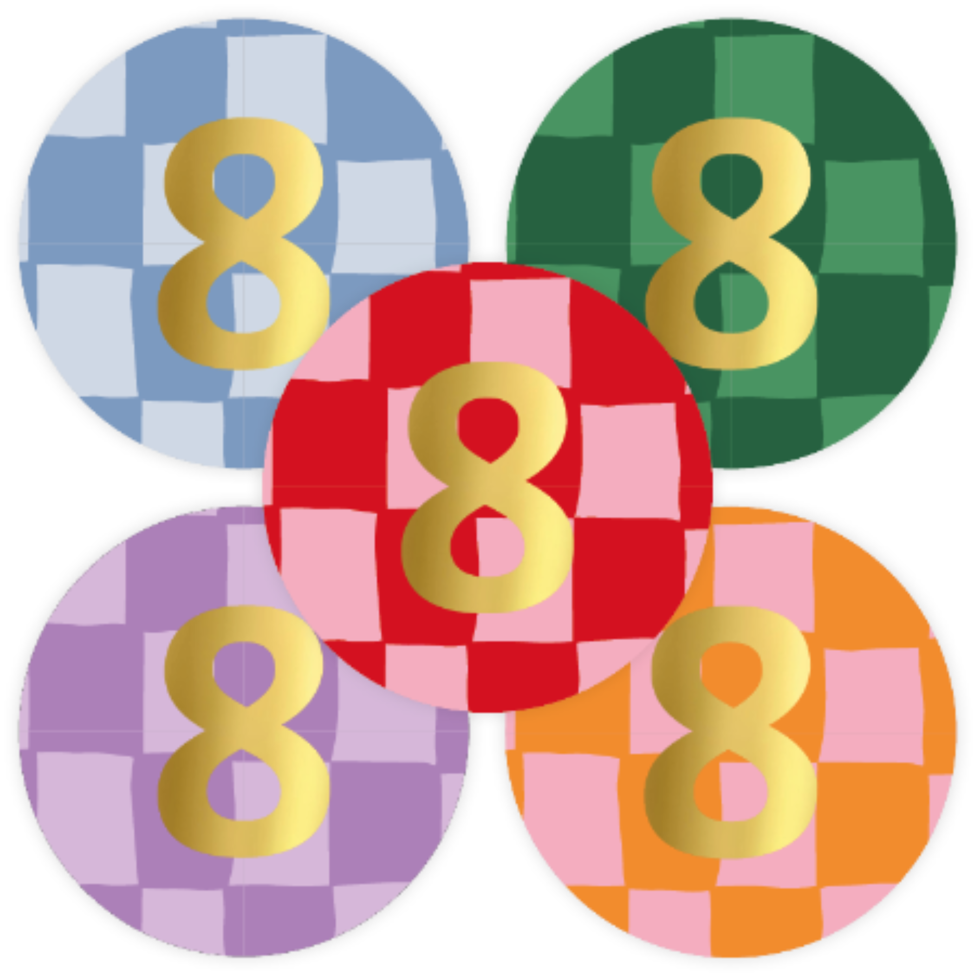 Stickers - verjaardag cijfers - kies je cijfer - 10 stuks