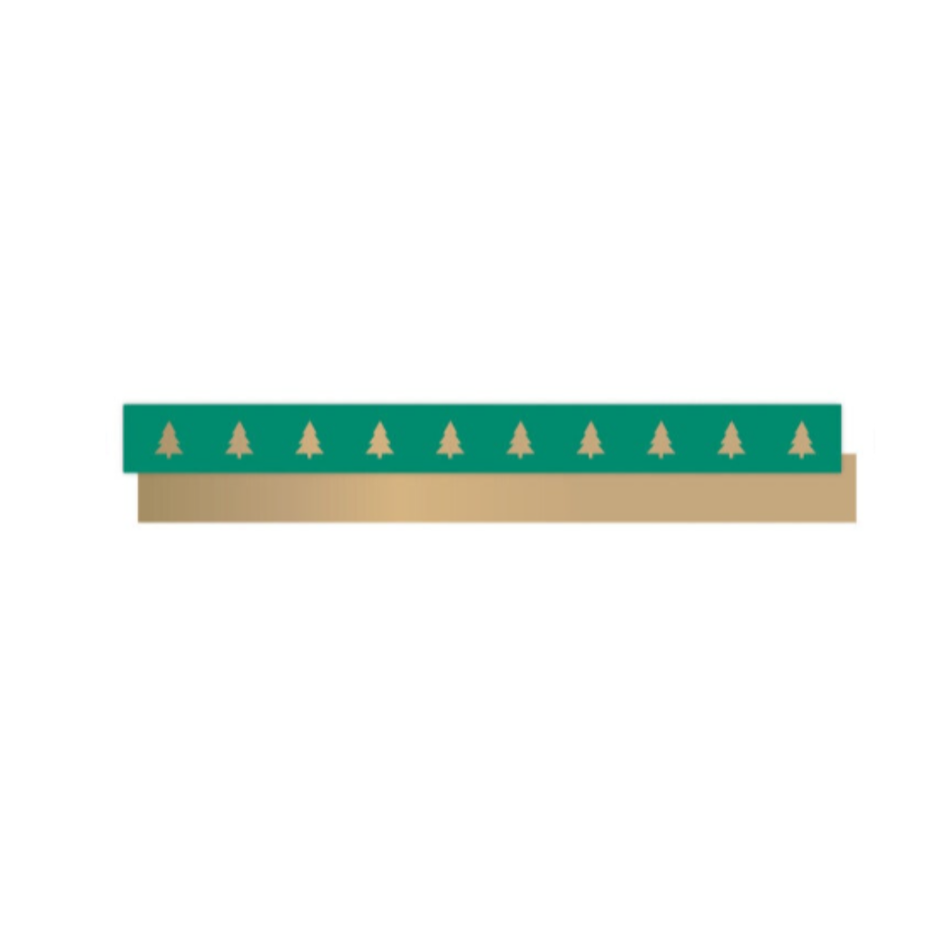Kerst krullint - Paporlene - Tree - Forest Green - Gold
