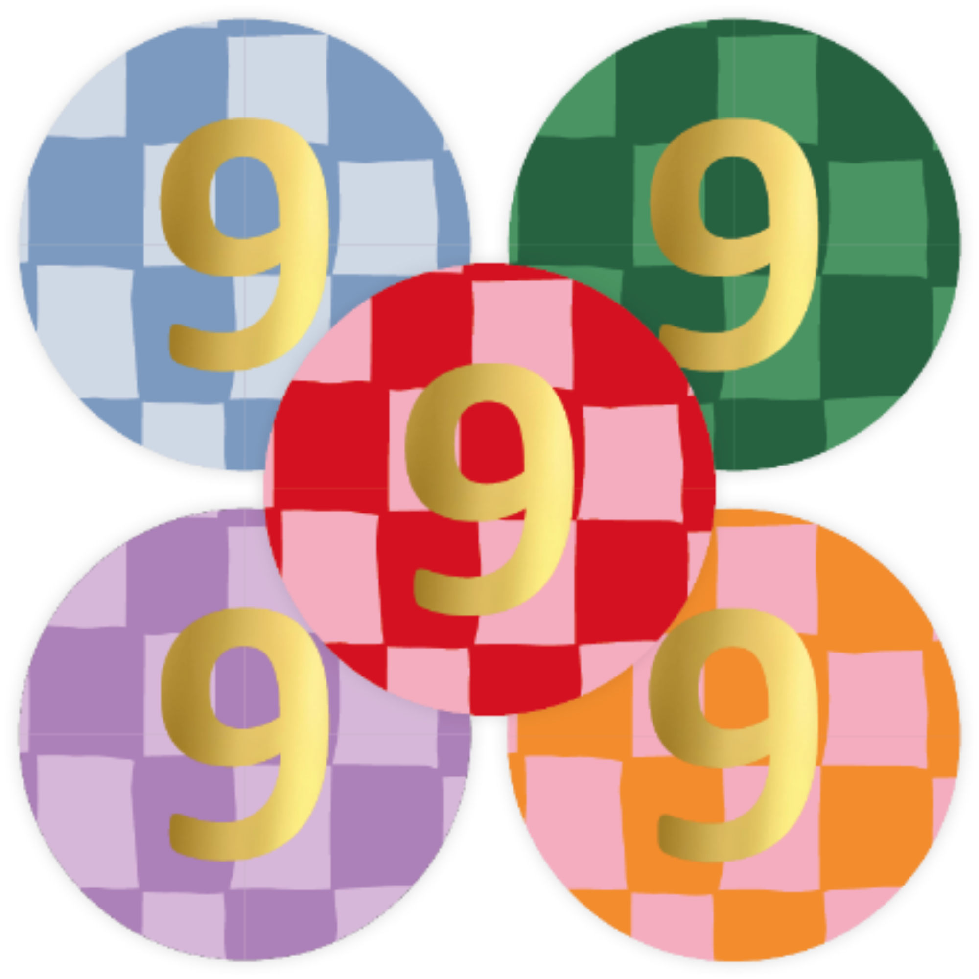 Stickers - verjaardag cijfers - kies je cijfer - 10 stuks