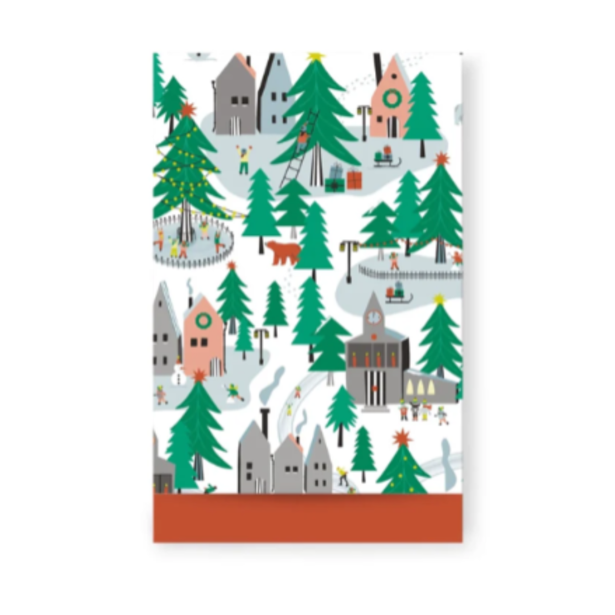 Cadeauzakje Kerst - bomen - 5 stukjes - S