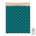 Cadeauzakje Kerst - Tree green foil jade nude - 5 stuks - L