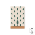 Cadeauzakjes beige met groene dennenbomen in verschillende maten