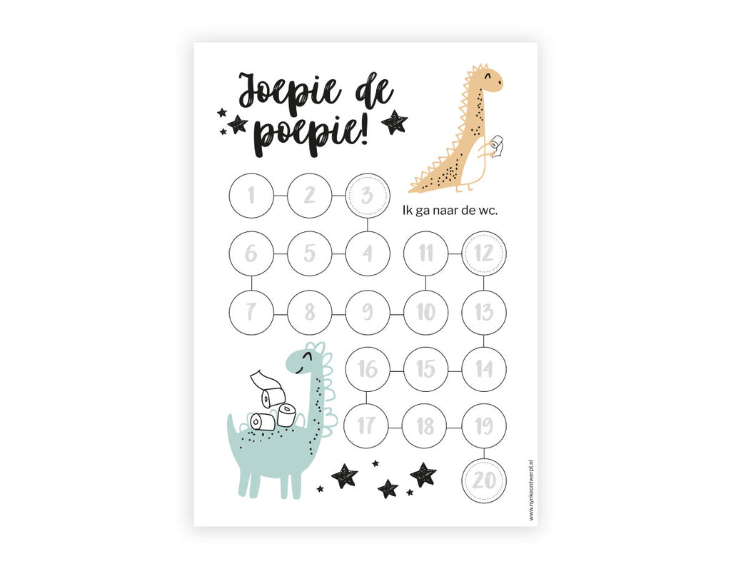 Aftelkalender zindelijkheid jongen