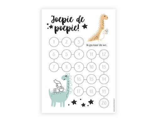 Aftelkalender zindelijkheid jongen