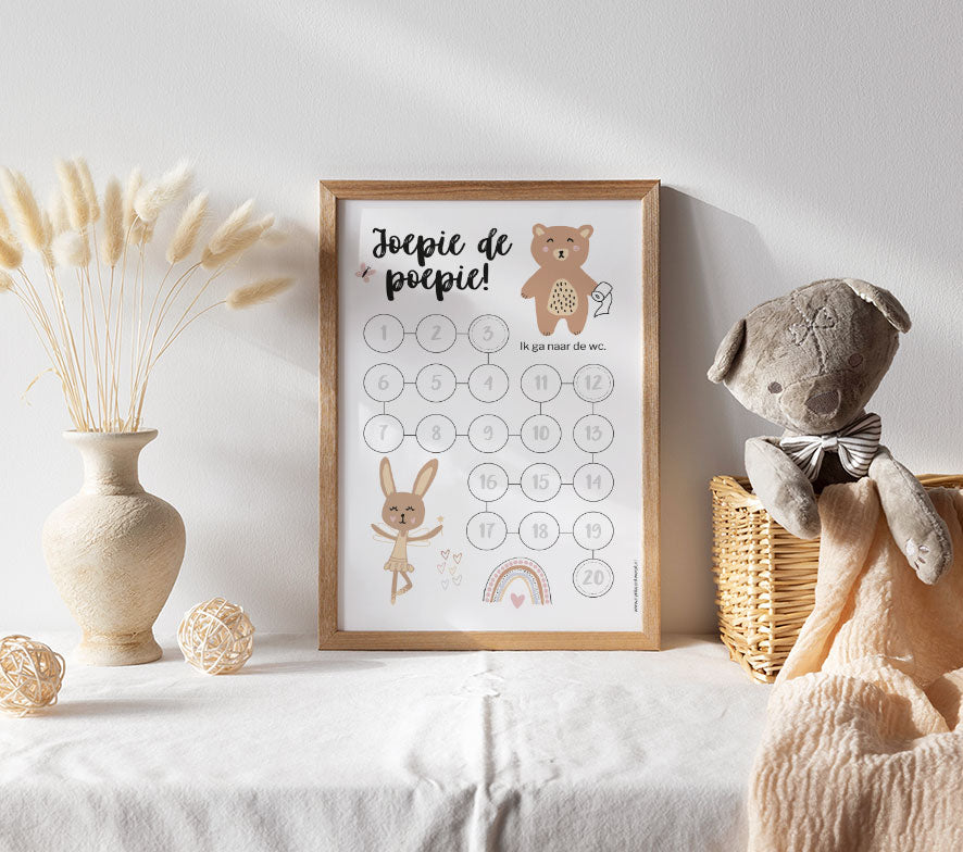 Aftelkalender zindelijkheid meisje