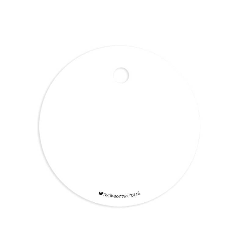 Cadeaulabel - meester - met goudfolie