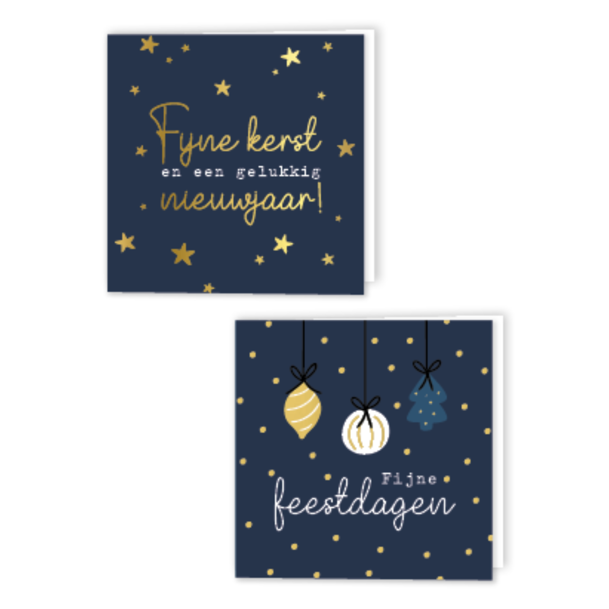 Kerstkaartenbox - Fijne Kerst & een gelukkig nieuwjaar