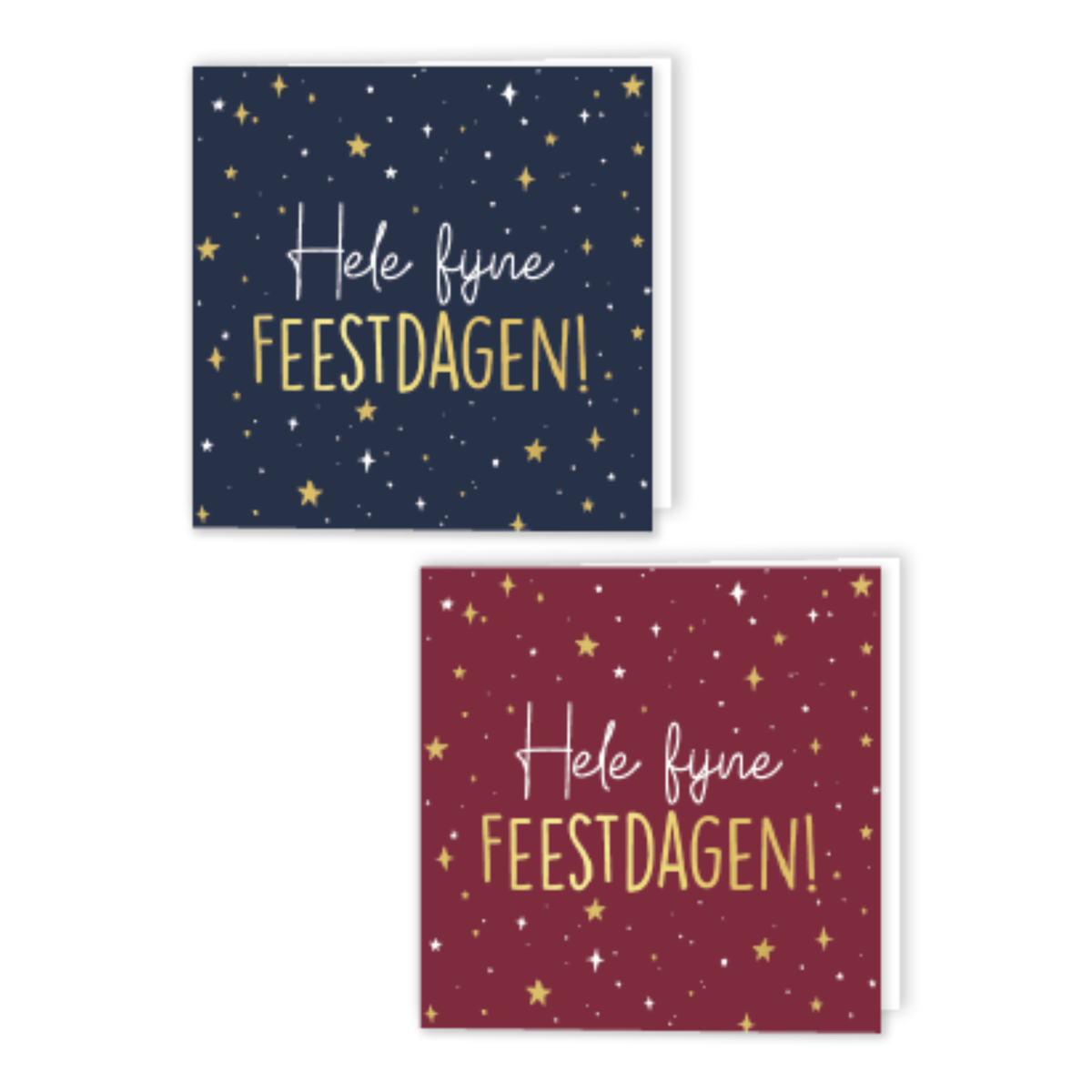 Kerstkaartenbox - Hele fijne feestdagen