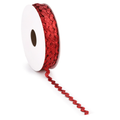Wavy  rood lurex lint