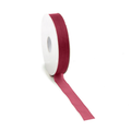 15 mm breed organzalint in de kleur beet red