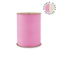 Dubbelzijdig lint, lichtroze met geel/beige