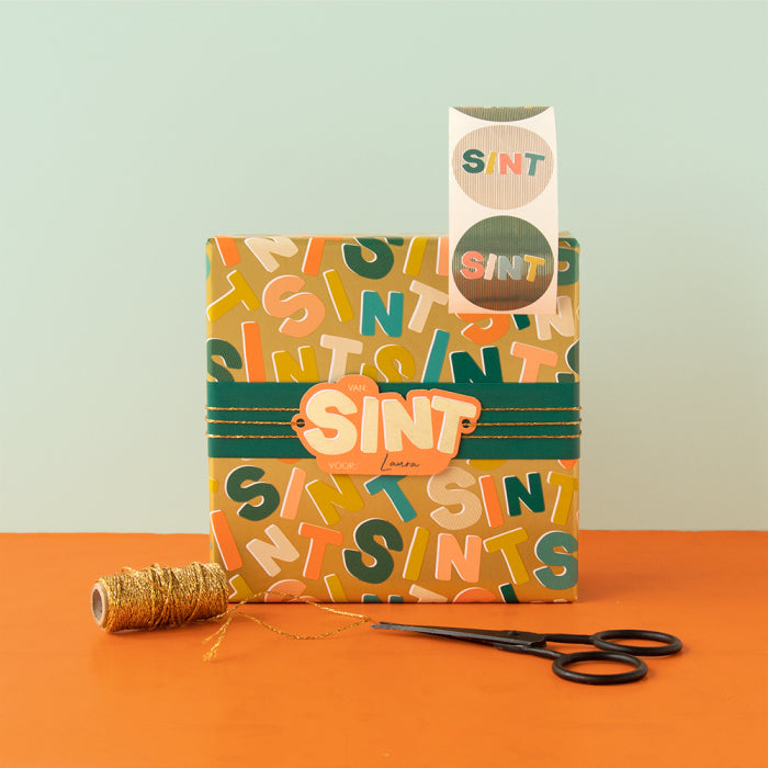 Cadeaulabel Sint - Wortel duo