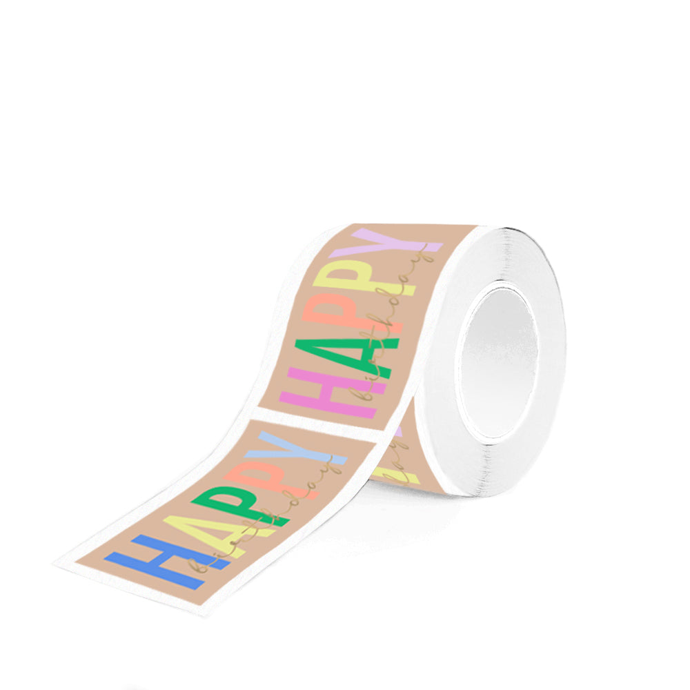 Stickers - Happy birthday duo - 10 stuks