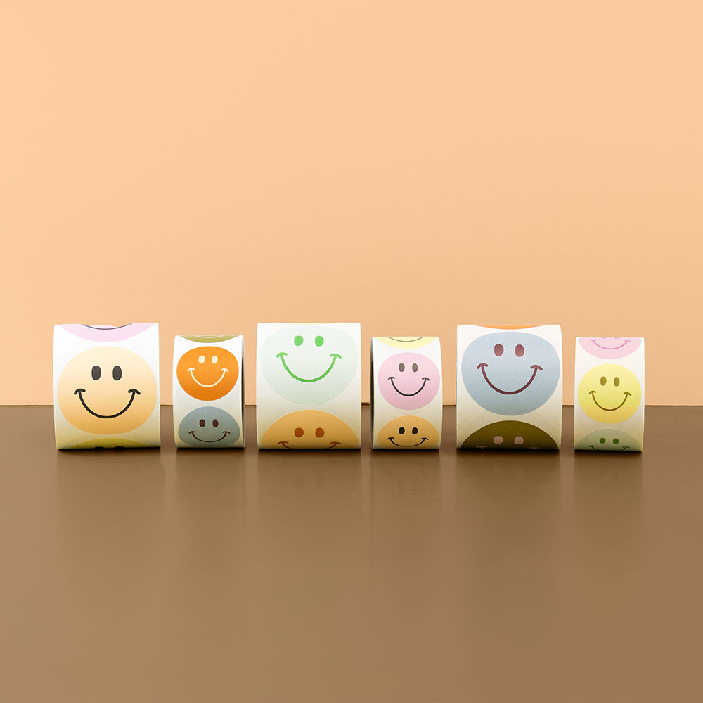 Stickers - Smiley Tonal Multi - 10 stuks