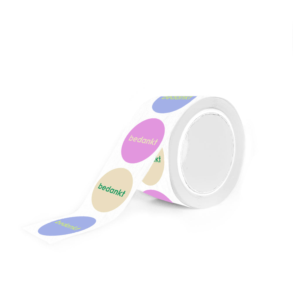 Stickers - Bedankt mini - 10 stuks