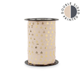 Sint lint, beige met gouden mijters en donkerblauwe achterkant