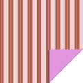 Cadeaupapier met bruine en roze strepen
