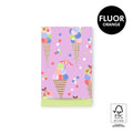 Cadeauzakjes - Ice confetti pink/lime - 5 stuks - S