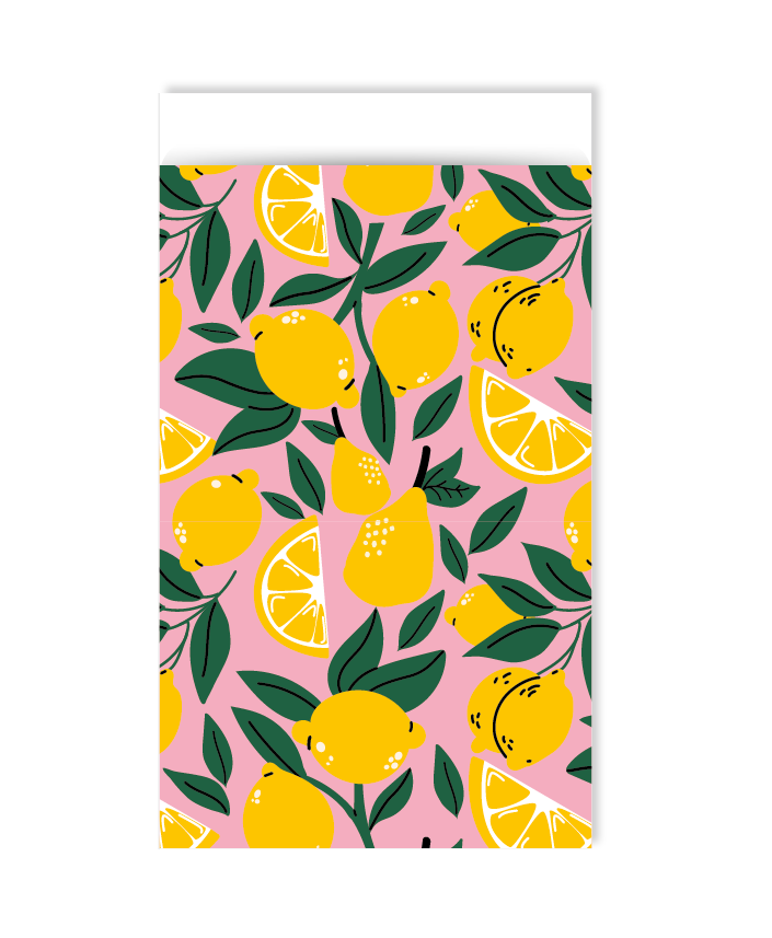 Cadeauzakjes - Lovely lemons - 5 stuks - S
