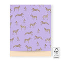 Cadeauzakje - Zebra lilac/peach - 5 stuks - L
