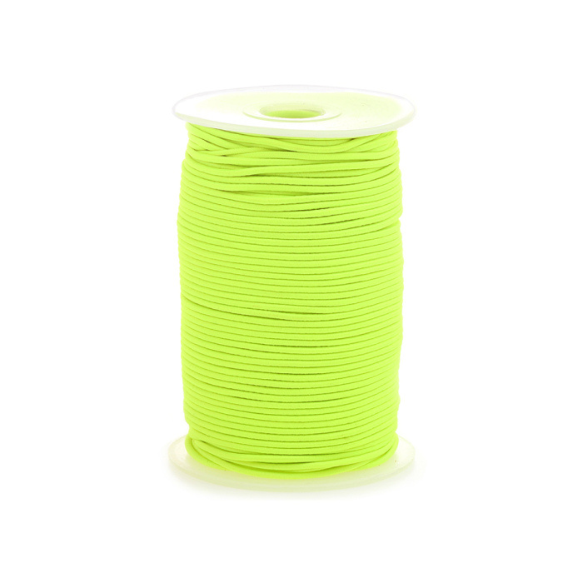 Elastiek lint - Fluor geel 2 mm
