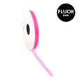 fluor roze organza lint van 7 mm breed