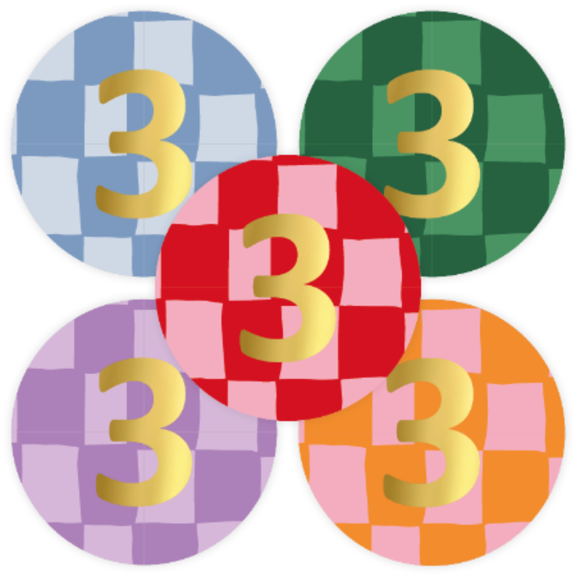 Stickers - verjaardag cijfers - kies je cijfer - 10 stuks