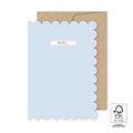 Gevouwen wenskaart - Blue - baby